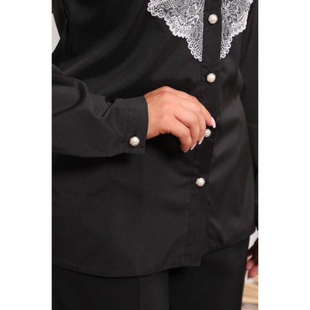 Female blouse, size 42, black color,-11