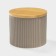 Ceramic can for bulk products "Smoke", 12 × 10 cm, color gray color