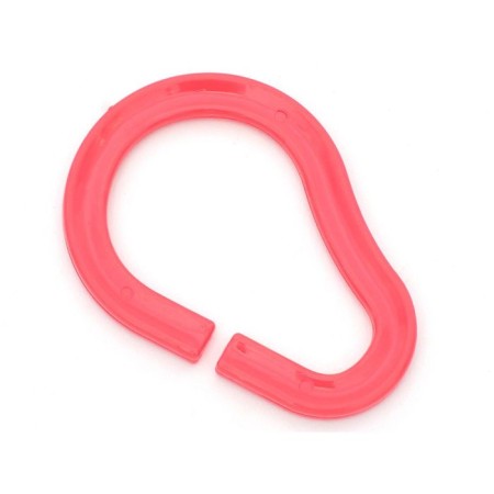 Rings for curtains (curtains) in the bathroom "raspberry"