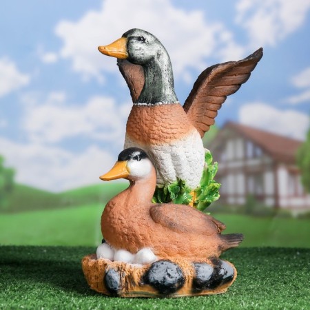 Garden figure "Duck with Selezem" 35cm-1