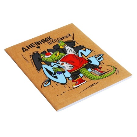 Universal diary for grades 1-11, 48 graffiti sheets, covering cartoon, selective UV-lame, matte lamination-1