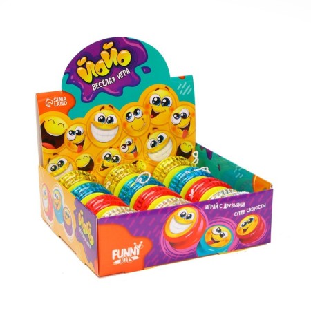 Yo-yo "Smile", light, color mix-2