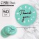 A set of business stickers, 4 x 4 cm - 50 pcs.