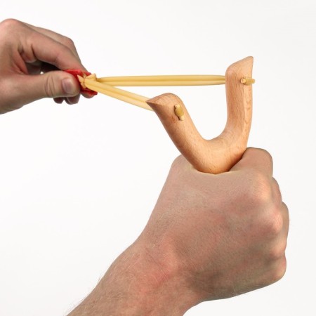 Wooden slingshot 15cm-3