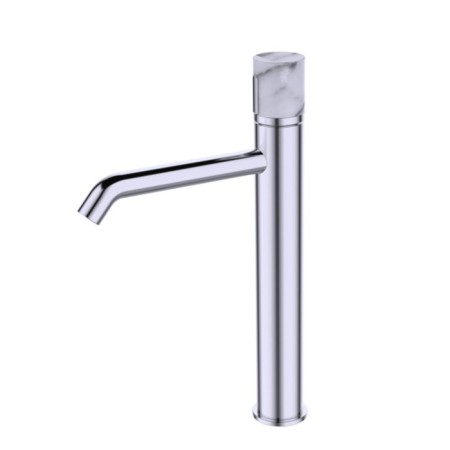 Bronze de Luxe Focus 24615cm sink mixer, pour 167 mm, brass, chrome/marble
