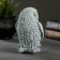 Figure "Owl on the hemp" gray-blue 10x9x14.5cm