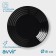 Dessert plate Avvir Carve, D = 18 cm, glass ceramic, black color