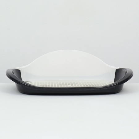 Dog toilet, 57 x 42 x 16 cm, white/black-3