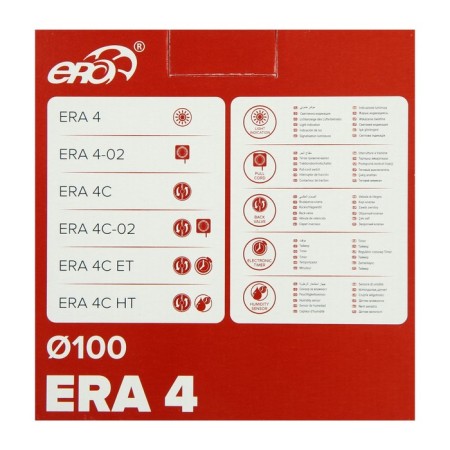 Expitable ERA 4C, 150x150 mm fan, d = 100 mm, 220–240 V, with a check valve-25