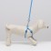 Set "Classic", Kapron, leash 120 x 1 cm, fire 21-35 cm, blue