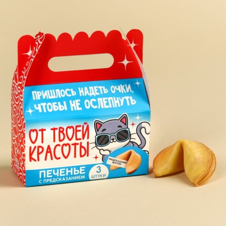 Cookies with predictions “I have no words”, 18 g (3 pcs. X 6 g).