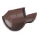 The angle of the gutter is 135 gr. Technonikol PVC D125 brown