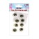 Eyes, set 8 pcs., The size of the iris 12 mm, the color is green