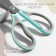 Scissors are universal, mowed blade 8.5 ", 21 cm, color mix