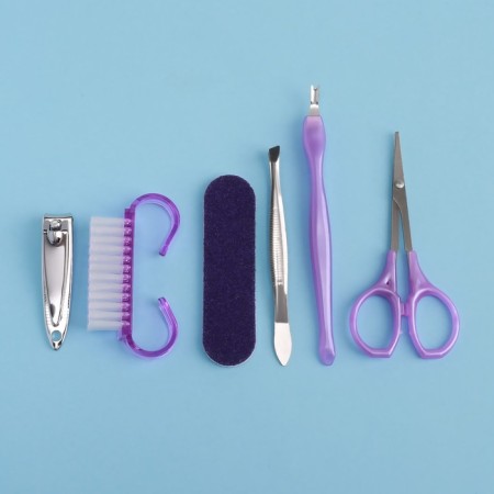 Manicure set, 6 items, color mix-4