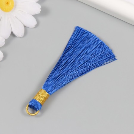 Decor for creativity textiles "Brush. Olivia" Blue set 2 pcs 8x1.2 cm-2