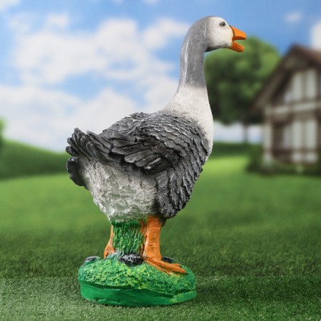 Garden Figure "Screaming Goose" 18x20x44cm-5