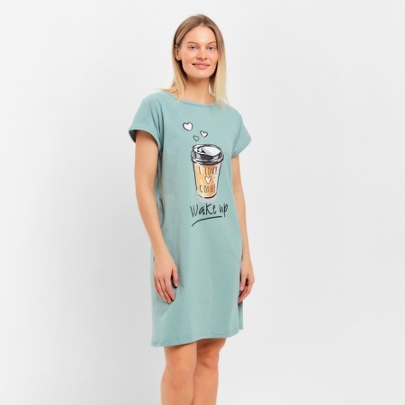 Homemade Women Wake Up dress, mint color, size 50