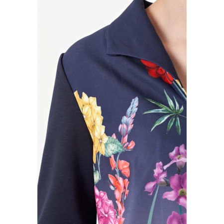 Female jacket, size 42, blue color-6