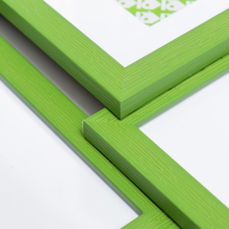 Photo frame plastic in 7 photos "Kruzo", col. green-2