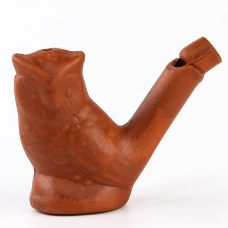 Ceramic "owl" whistle for painting 2.9 × 7 × 5 cm-2