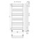 Water towel Terminus "Neus" P18, 500x1200 mm, chrome