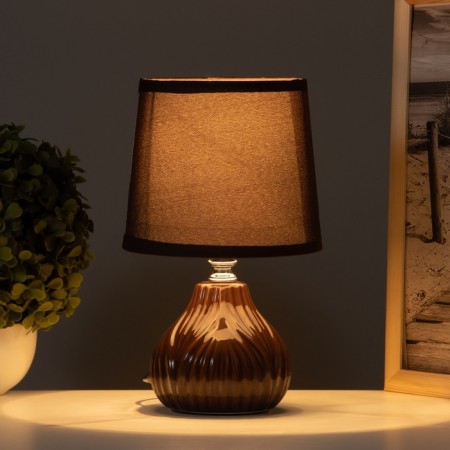 HEARD LAM "Hugo" 1x40W E14 brown 14.5x14.5x24cm-1