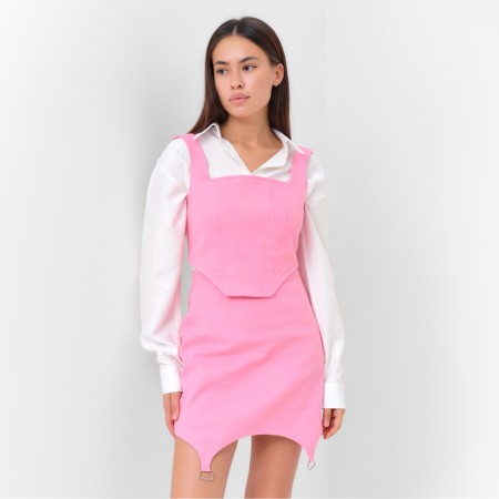 Top female denim Mist: Denim R.46, light pink