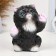 Pig a piggy bank "joyful cat" Black, 20cm