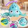 Musical catalka "octopus", light, sound, turquoise color