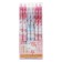 Gel pen with erased ink, blue rod, mix