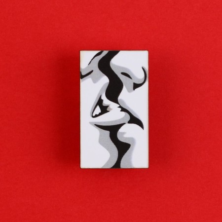 Wooden icon "Kiss", 3.5 x 4 cm-2