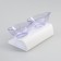 Plastic bowls on a white stand 27.5 x 14 x 15 cm transparent