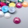 Decor for creativity Plastic "Half -Pester -Mesh Color mother pearl" set of 100 pcs 1x1x0.4 cm mix