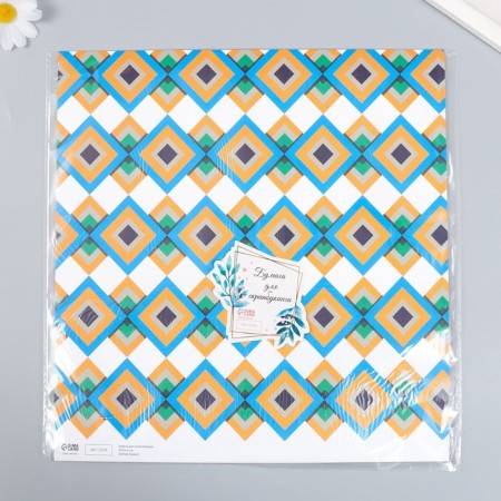 Scrapbooking paper "Mosaic" density 180 g 30.5x32 cm-3
