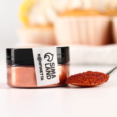 Glitter Kandurin "Copper" for desserts and drinks, water -soluble, 5 g.-5