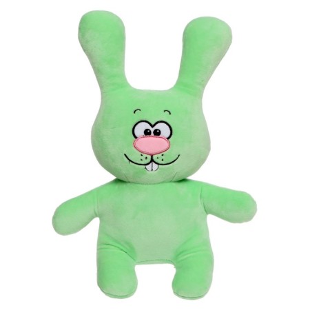 Soft toy "Rabbit Lucky", green color, 20 cm