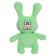 Soft toy "Rabbit Lucky", green color, 20 cm