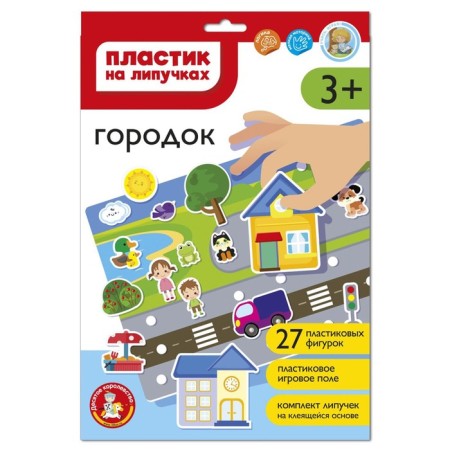 Board game "Velcro plastic. Town ", 3+, in an envelope