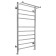 Water towels Domoterm "Medea" P10, 500x1000 mm, with a shelf, chrome