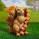 Garden figure "Squirrel with nuts" 25x25x11cm