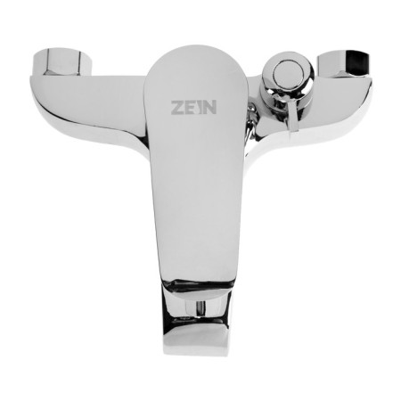 Bath mixer Zein Z3854, single -leaf, shower set, watering can 5 modes, chrome-7