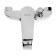 Bath mixer Zein Z3854, single -leaf, shower set, watering can 5 modes, chrome