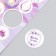 Decor for creativity cardboard "Chips and buttons. Lilac" 24 pcs 13x16.5 cm