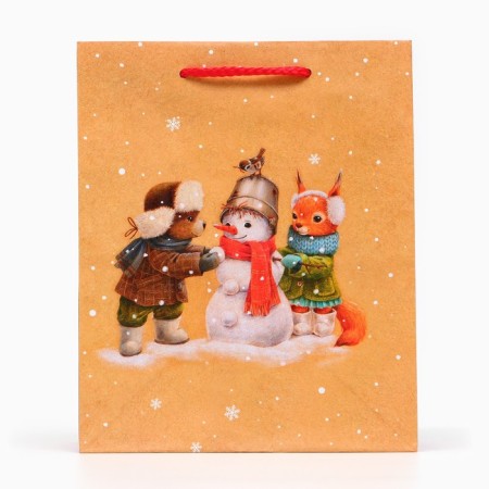 Gift Package "Beast at the Snowman", 18 x 22.3 x 10 cm-1