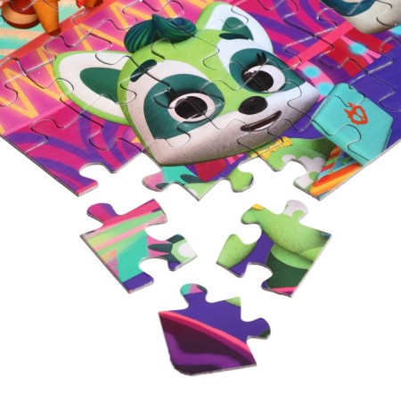 Puzzle "Raccoon. On stage ", 64 elements-4