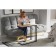 Table coffee olon LDSP 700*320*680 chipper Egger: oak Nebraska/frame metal color: black