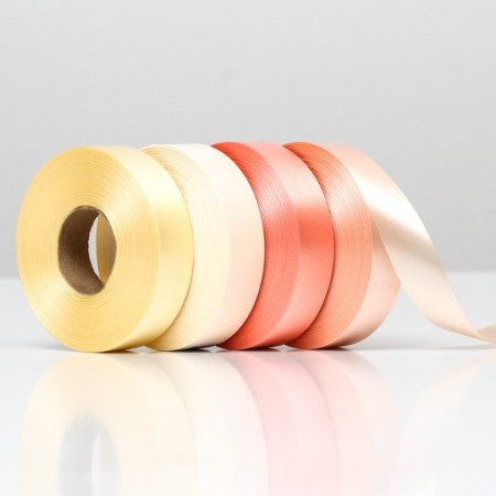 Tape for decor and gifts, cream mix, 2 cm x 45 m-1