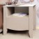 Bedside table Brownie 42, 512 × 392 × 520 mm, mocko / white color
