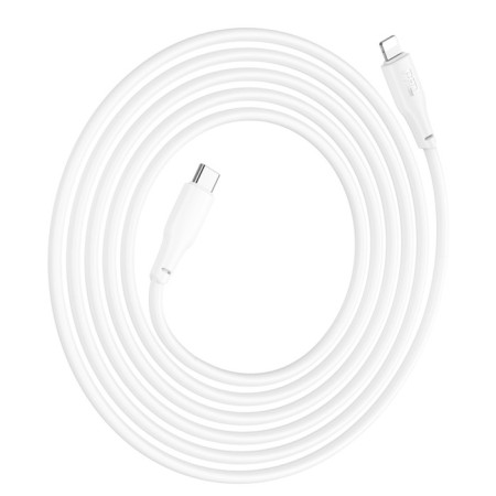 Hoco X93, Type -C - Lightning, 2 m, fast charging, data transfer, TPE, White-5